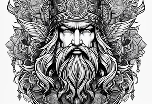 Valhalla gods tattoo idea