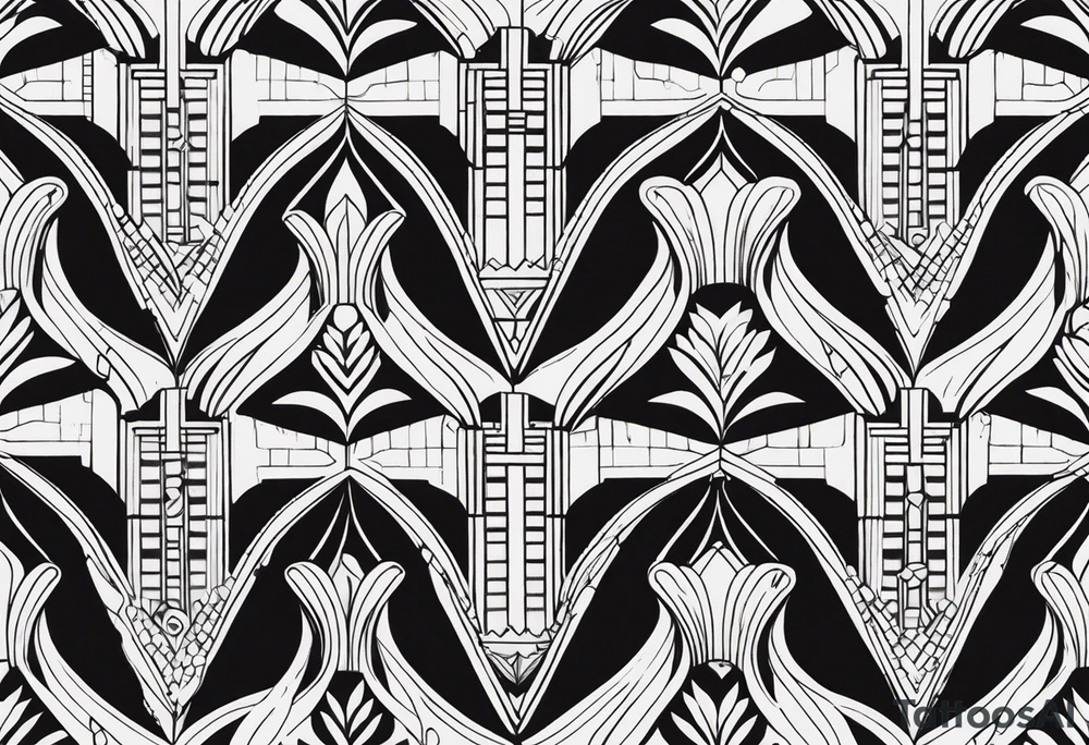 Art Deco Patterns tattoo idea