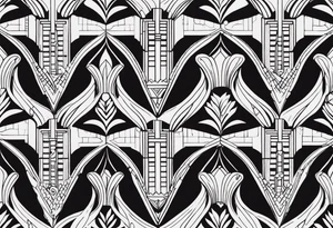 Art Deco Patterns tattoo idea