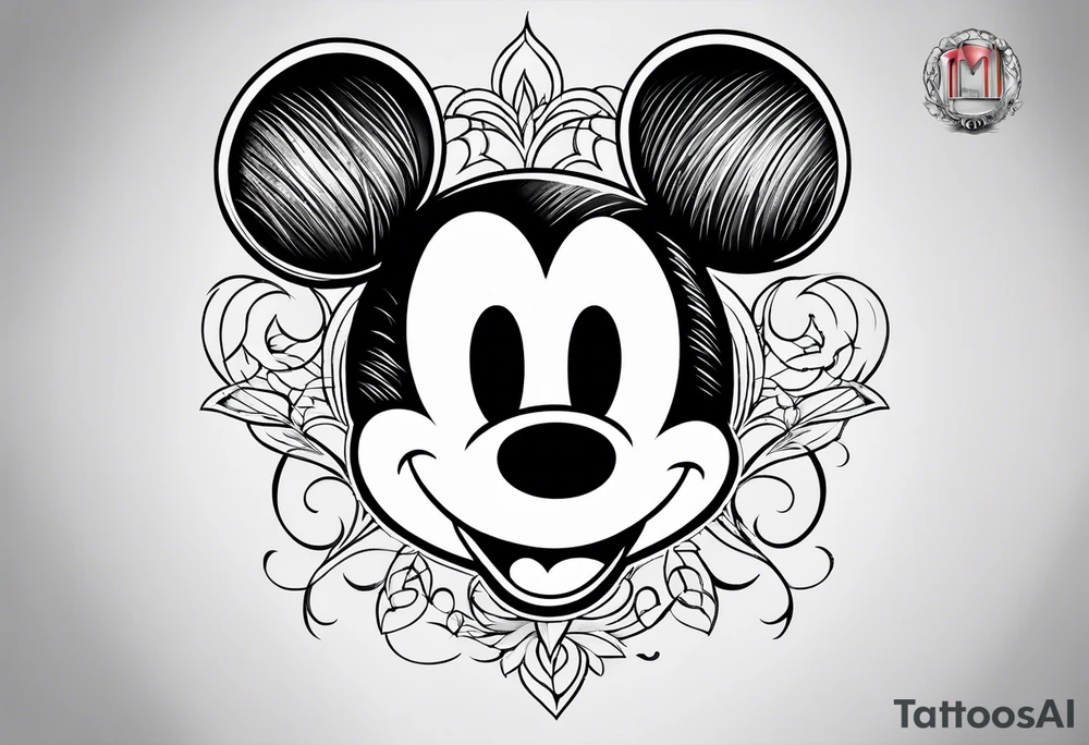 mickey mouse tattoo idea