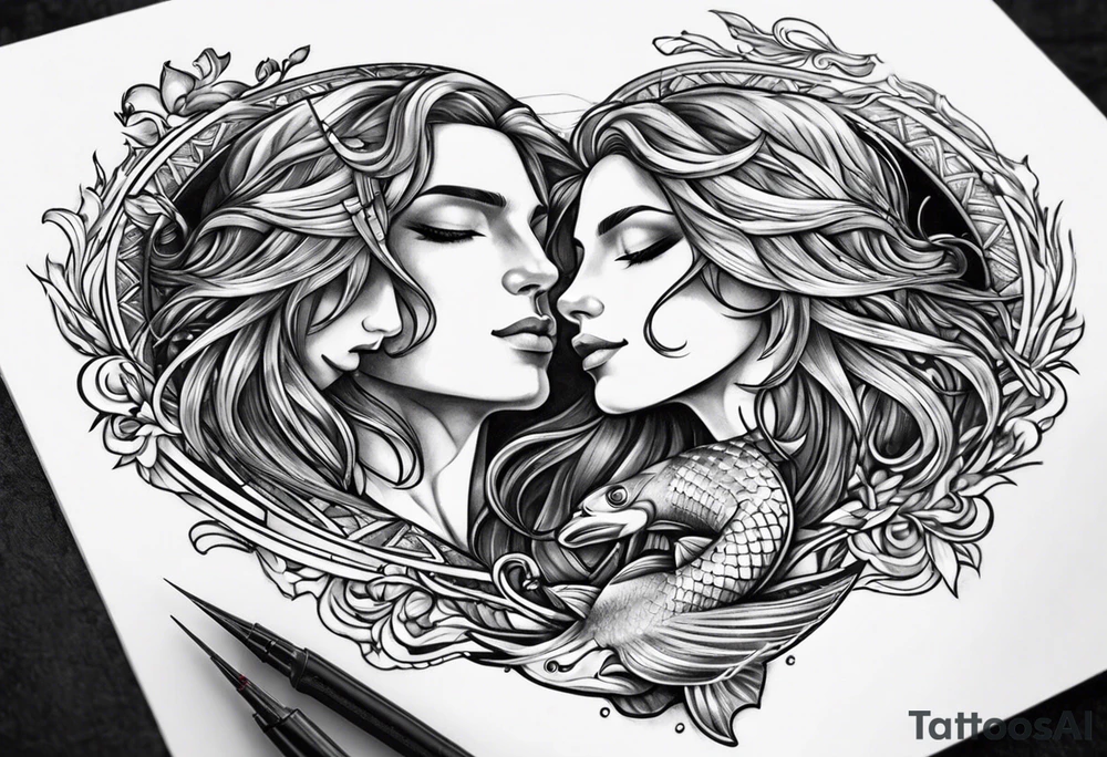 masculine pisces friendship tattoo idea tattoo idea