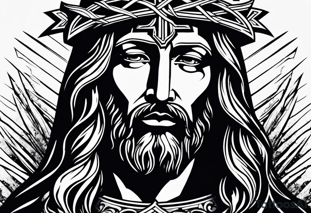 jesus on the cross tattoo idea