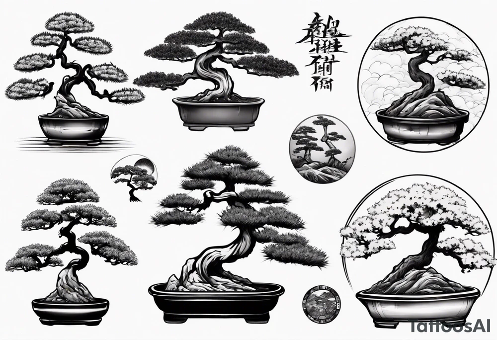 A bonsai tree tattoo idea