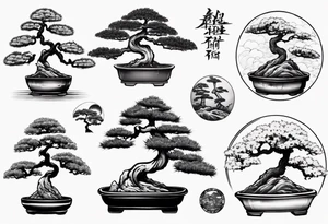 A bonsai tree tattoo idea