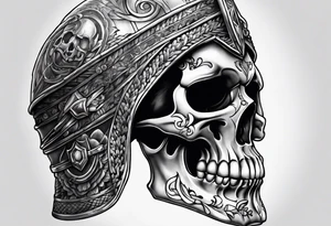 gladiator skull tattoo idea