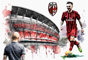 Ac milan stadium, joker tattoo idea