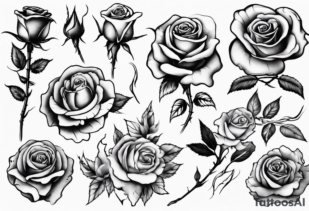 Rose tattoo idea