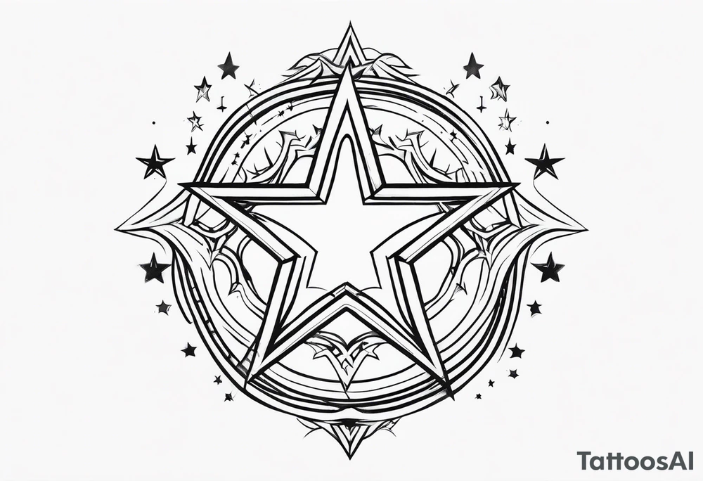 Five stars tattoo idea