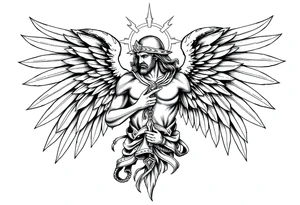 Holy Archangel, Biblical, Christianity, Archangel Michael, Hebrew, Guards of Christianity tattoo idea
