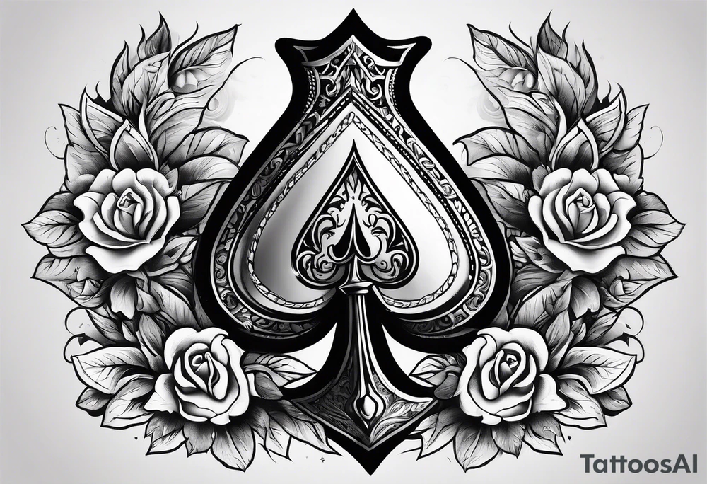 ace of spade tattoo idea