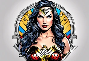 Wonder woman symbols tattoo idea