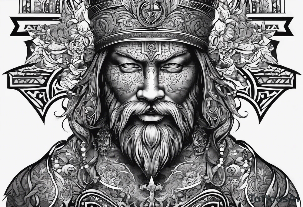 Men's tattoo. "God is inside me" tattoo idea