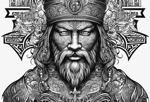 Men's tattoo. "God is inside me" tattoo idea