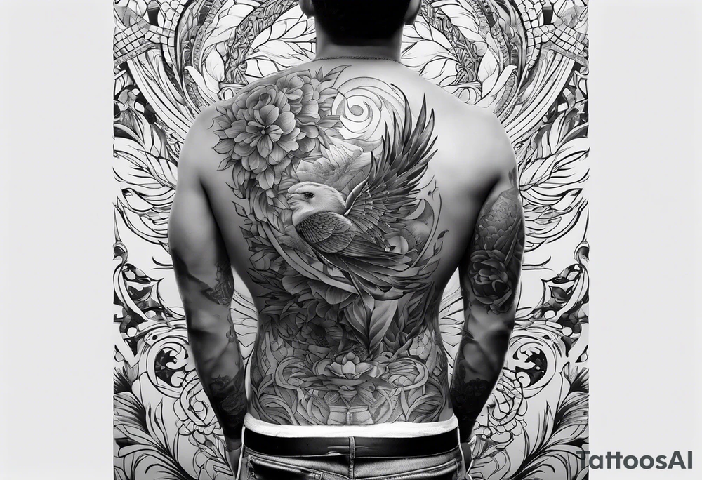 full back tattoo following the shape of a back tattoo idea full back tattoo following the shape of a back tattoo idea