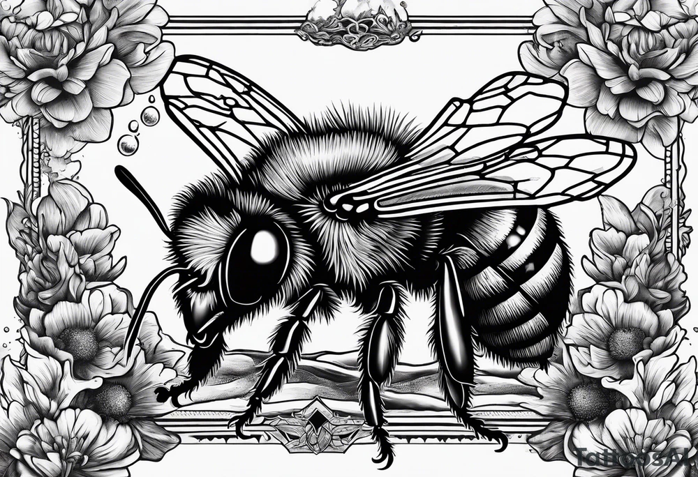 Wu Tang killer bees exploding from bee hive tattoo idea