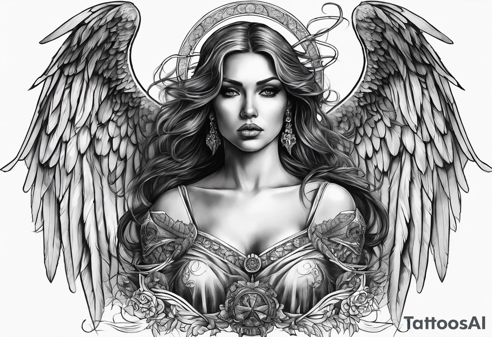angel of death tattoo idea