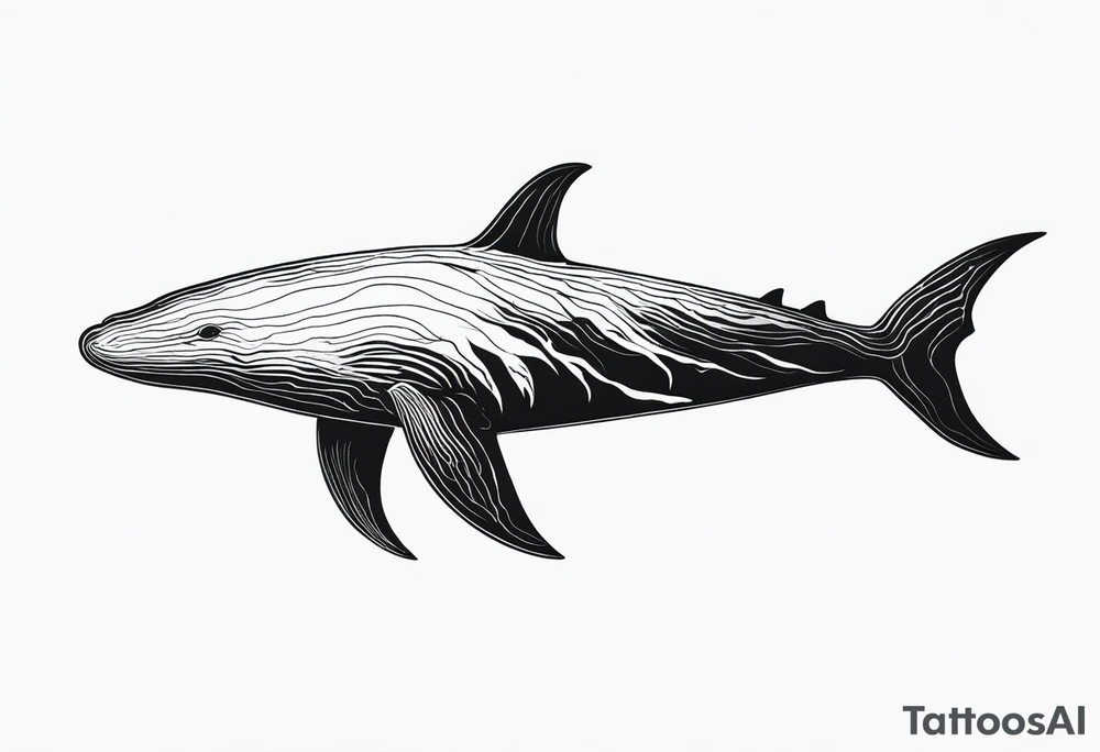Gojira from Mars to Sirius simple whale tattoo idea