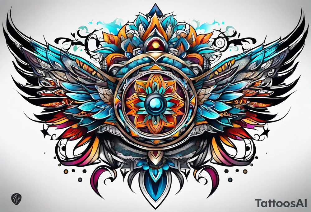 AI generated AI tattoo idea