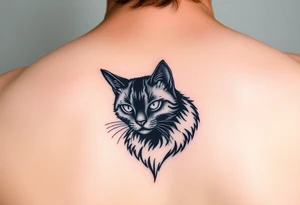 black cat tattoo idea