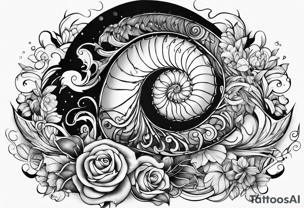 Nautilus tattoo idea