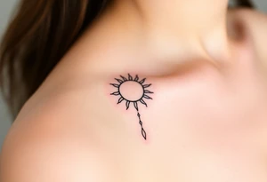 The sun and the moon cascading tattoo idea