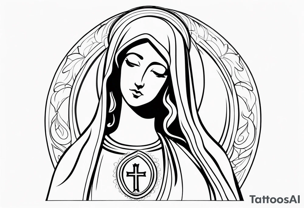 mother Mary tattoo idea