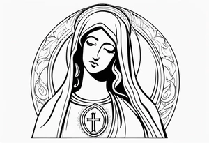 mother Mary tattoo idea