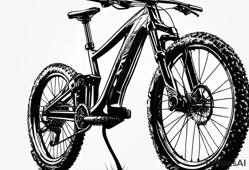 mountain bike tattoo idea