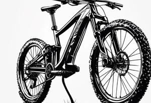 mountain bike tattoo idea