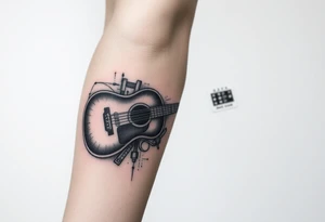 Music sleeve tattoo idea