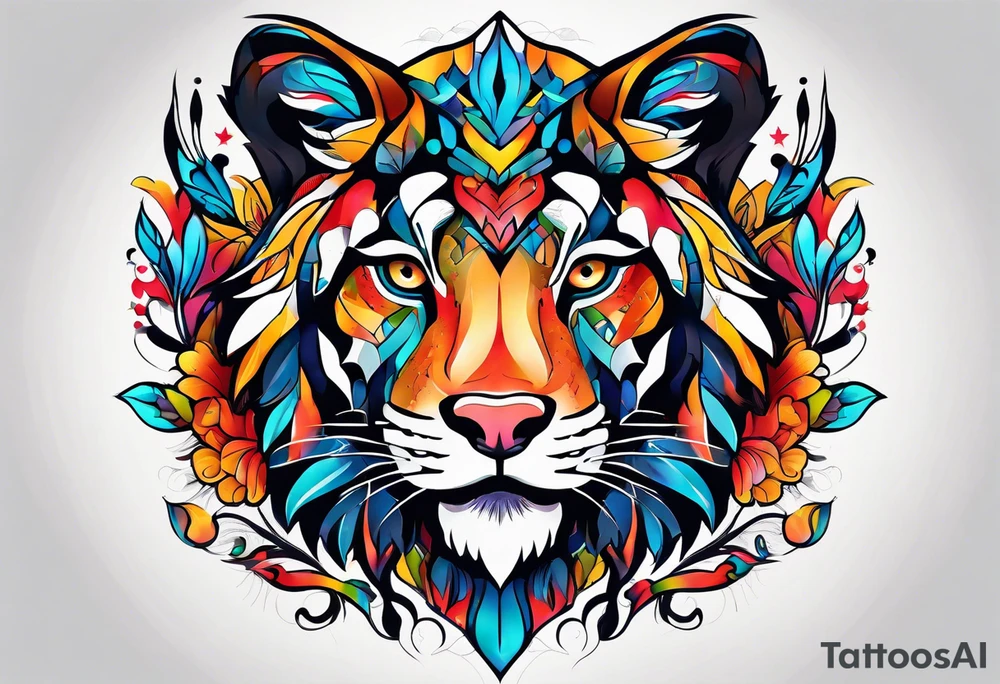 Armband with alpha animals tattoo idea