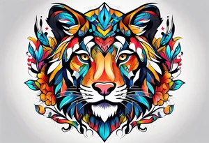 Armband with alpha animals tattoo idea
