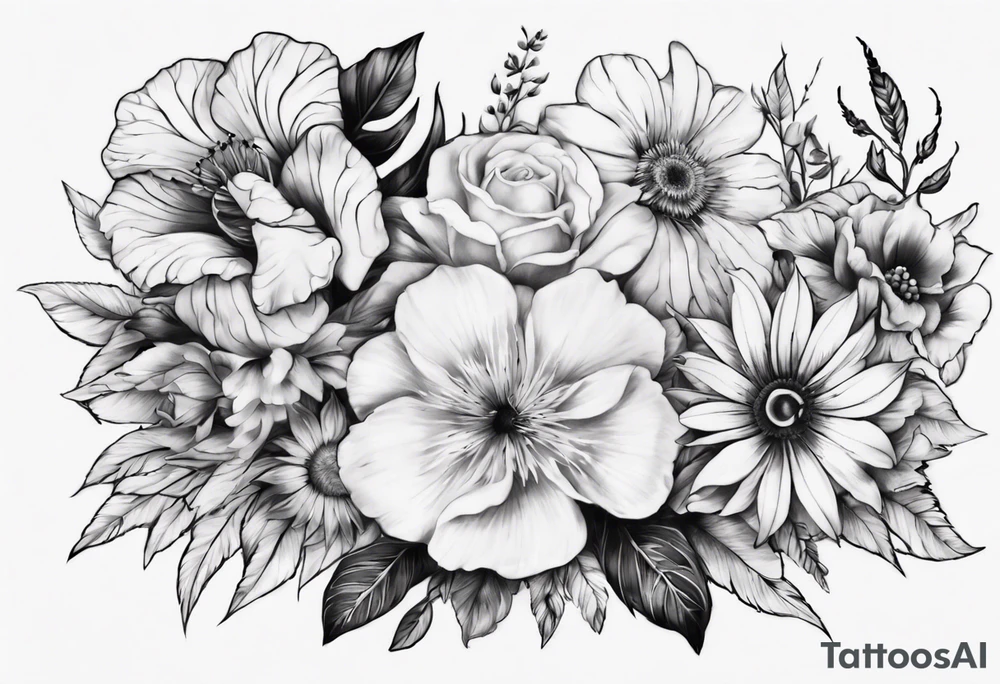 Big Flower tattoo tattoo idea