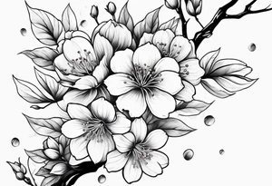 Sakura flower tattoo idea
