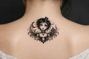 Un. Tatou, inspiré des classiques de film de Tim Burton. tattoo idea