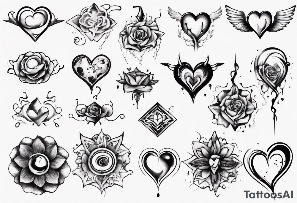 Mind and heart floating away tattoo idea