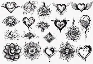Mind and heart floating away tattoo idea