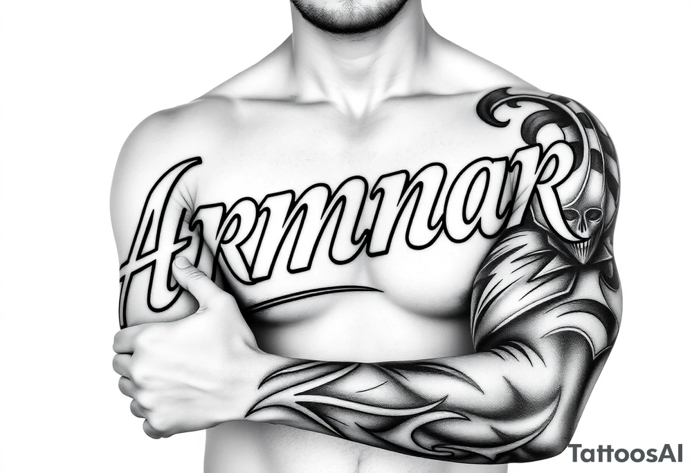 "armor"; spartan style tattoo idea