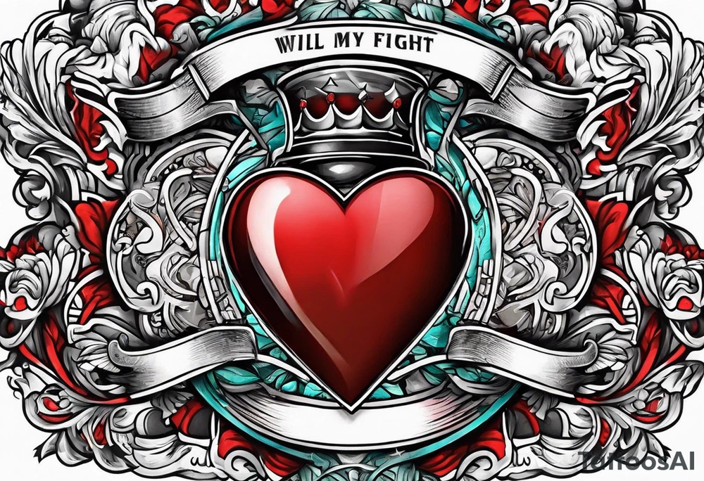 as long as my heart beats i will fight tattoo idea