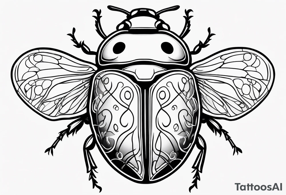 beetle
love
lady bug tattoo idea