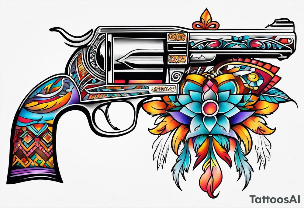 Native American Guns tattoo idea