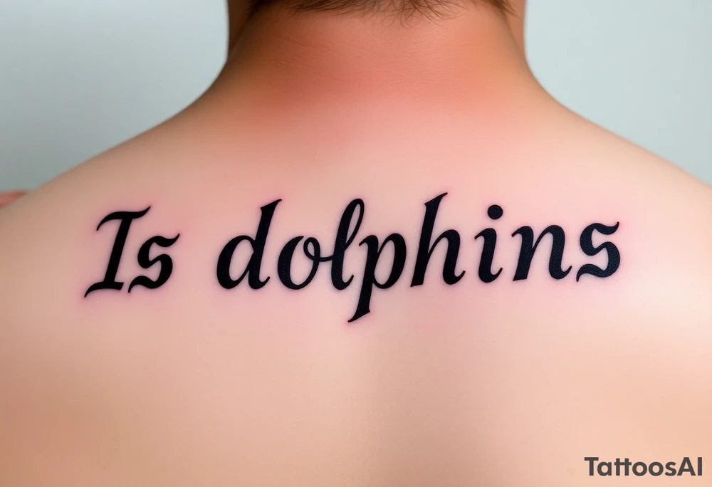 Is dolphins Music note tattoo idea