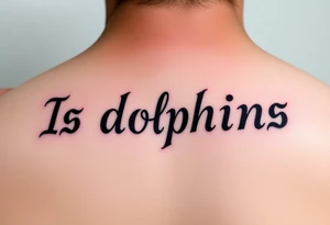Is dolphins Music note tattoo idea