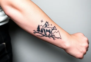Outdoors theme tattoo idea