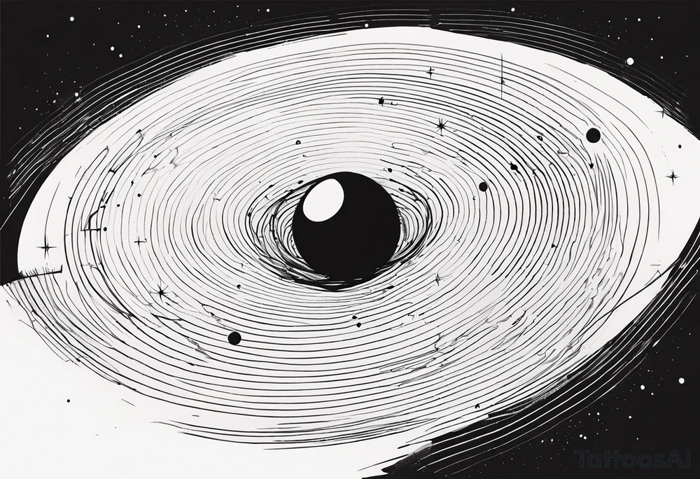 Black hole event horizon tattoo idea