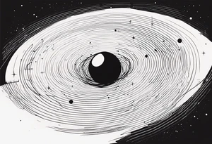 Black hole event horizon tattoo idea