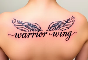warrior wing tattoo idea