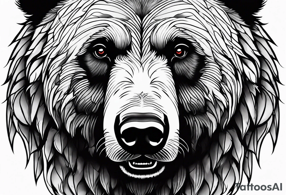 Grizzly bear tattoo idea