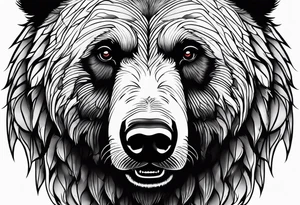 Grizzly bear tattoo idea
