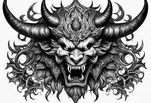 Demon tattoo idea